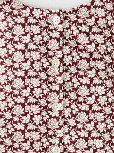 Combinaison fille raisin en tissu Liberty fleurs BASTIENNE 20 / 20IV2252N26711