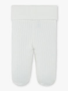 Pantalon mixte en côte plate vanille coton pima  DINO 21 / 21PV2411N3A114
