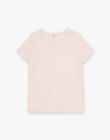 Tee-shirt rose coton bio CALYPSO ROSE-EL / PTXW2617NAP312
