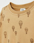 Tee shirt enfant motif montgolfières en coton pima FILISTIN 22 468 / 22I129213N0F804
