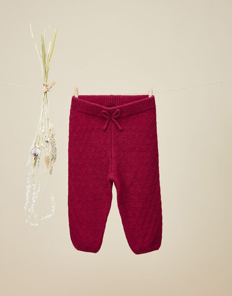 Legging en tricot rose framboise fille   VICTOIRE 19 / 19IU1912N3A308
