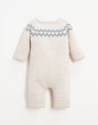 Combinaison tricot avec motif jacquard en coton laine FILOU 22 / 22IV2314N26A013