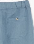 Pantalon garçon bleu horizon en coton lin  CHAD 21 / 21VU2022N03216