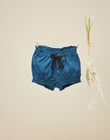 Short en coton avec motif floral bleu fille VODETTE 19 / 19IV2211N02631