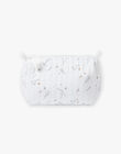 Trousse de toilette blanche à imprimé fleuri PEARL-EL / PTXQ6213TTO632