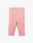 Legging en tricot coton cachemire couleur rose thé ANELMIE 20 / 20VU1912N3AD329