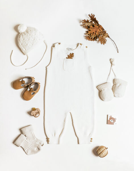 Moufles fille blush en tricot fantaisie ajouré laine mérinos et cachemire :  Accessoires bébé