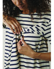 Robe de grossesse & allaitement coton bio Boob rayures BOBRETON DRESS / 20VW2645N18009