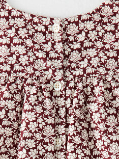 Robe chasuble fille raisin en tissu Liberty fleurs BECK 20 / 20IU1985N18711