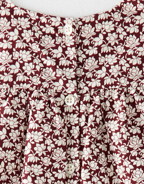 Robe chasuble fille raisin en tissu Liberty fleurs BECK 20 / 20IU1985N18711