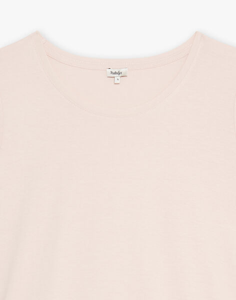 Tee-shirt rose coton bio CALYPSO ROSE-EL / PTXW2617NAP312