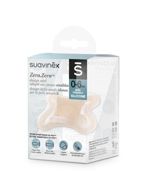 Suavinex, Sucette 0-6 Mois. Tétine Symétrique SX Pro en Silicone