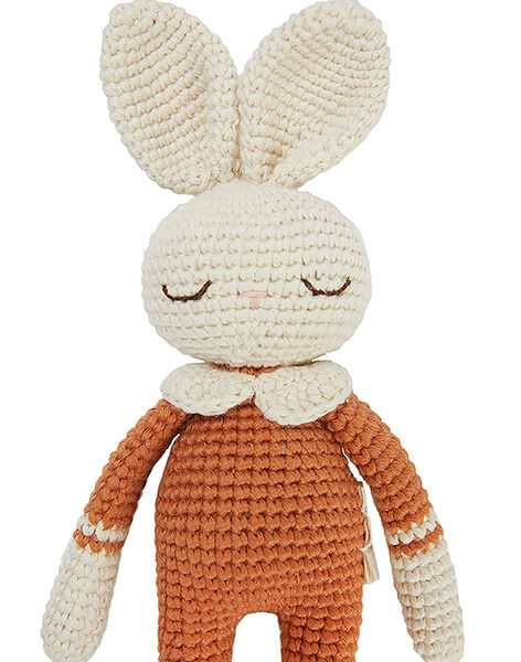 Doudou en crochet lapin terracotta DOUDOU LAPN TRC / 23PJPE013PPEE415