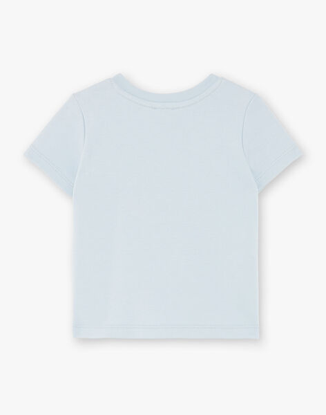 Tee-shirt garçon manches courtes bleu givré coton pima COSTA 21 / 21VU2023N0EC206