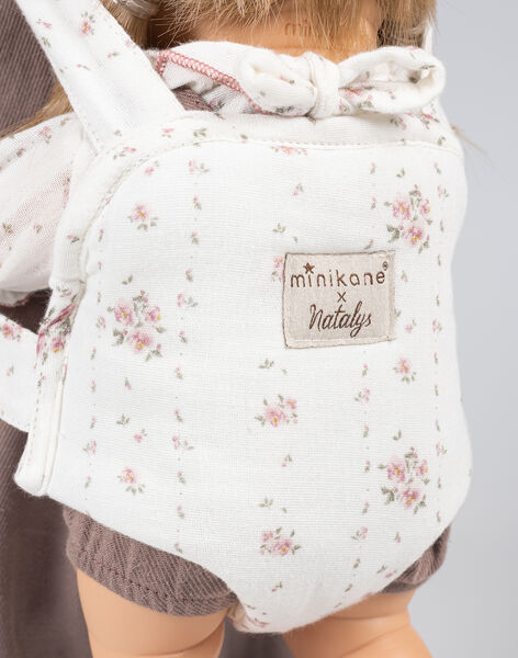 Porte bébé pour poupée motifs fleurs