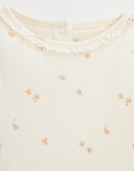 Pyjama 2 pièces à côte motif fleurs HARMELLE-EL / PTVX6513NI6632