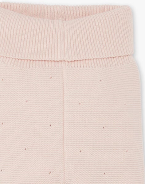 Pantalon fille tricot coton laine couleur nude   DIDI 21 / 21PV2212N3AD319