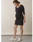Robe de grossesse & allaitement coton bio Signe Boob noire BOSIGNE M34 / 20VW2647N18090