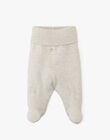 Pantalon à pieds mixte gris chiné en laine mérinos AXELIS 20 / 20PV2411N3A803