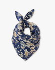 Foulard fille en imprimé floral Liberty bleu ABRUNE 20 / 20VU6014N88099