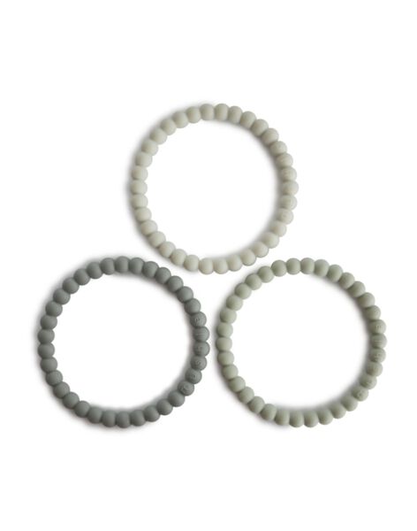3 bracelets dentition silicone green gray sea 3 BRAC DEN GREN / 22PJJO021DEN614