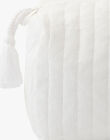 Trousse de toilette en jacquard fantaisie vanille mixte   AMALTE-EL / PTXQ6412TTO114
