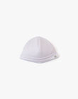 Bonnet naissance mixte en coton pima blanc AMIREL-EL / PTXV7011N63000