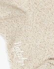 Soquette fille beige chiné clair avec lurex CARLA 21 / 21VU6011N47A011