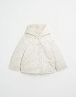 Manteau réversible déperlant à capuche à imprimé fleurs enfant INETTE-23 K / 23I129172N16632