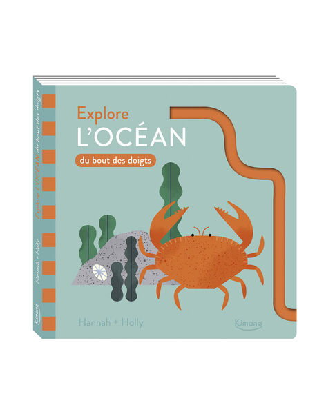 Livre "Explore l'océan du bout des doigts" Kimane multicolore 19x19x1,2 cm dès 2 ans EXPLORE L OCEAN / 19PJME005LIB999