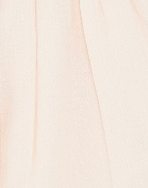 Robe fille rose clair en crêpe de coton  CYBELLE 21 / 21VU1911N18321