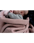 Couverture tricot Mies & Co rose pâle 80x100 cm 0-6 mois COUV TRICOT ROS / 19PCTE007DEL999