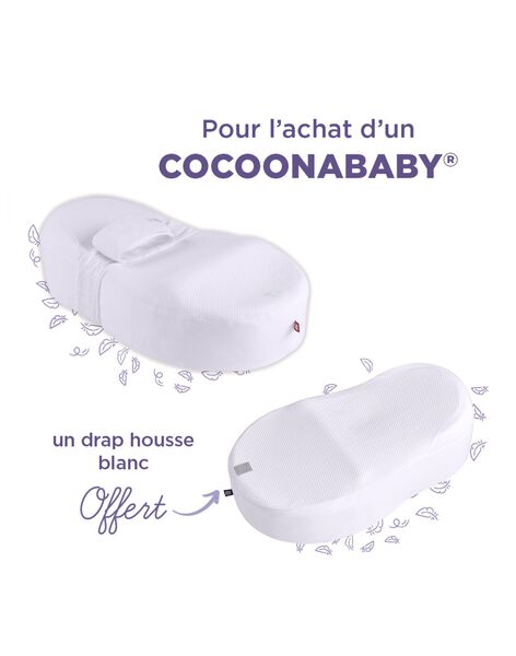 Drap Housse Cocoonababy® - Fleur de coton® - Gris perle
