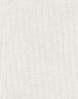 leggings fille côte plate beige chiné CASILDE 21 / 21VU1913N04A011