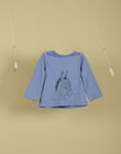 T-shirt motif animal bleu lavande TIMON 19 / 19VU2021N0FC208