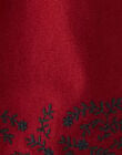 Robe fille couleur raisin avec motif frise brodée BARBA 20 / 20IU1982N18711