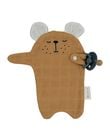 Doudou attache tetine ours ocre AT TET OURS OCR / 21PJPE005MIP101