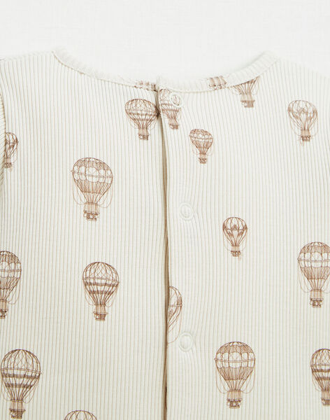 Tee shirt motif montgolfières en côtes coton pima FELNO 22 / 22IV2312N0F009