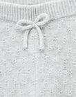 Legging en tricot gris chiné clair fille  VIOLETTE 19 / 19IU1932N3AJ920