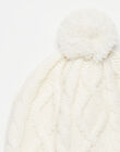 Bonnet en tricot à torsades en laine mérinos FARY 22 / 22IU6112N49009