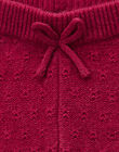 Legging en tricot rose framboise fille   VICTOIRE 19 / 19IU1912N3A308