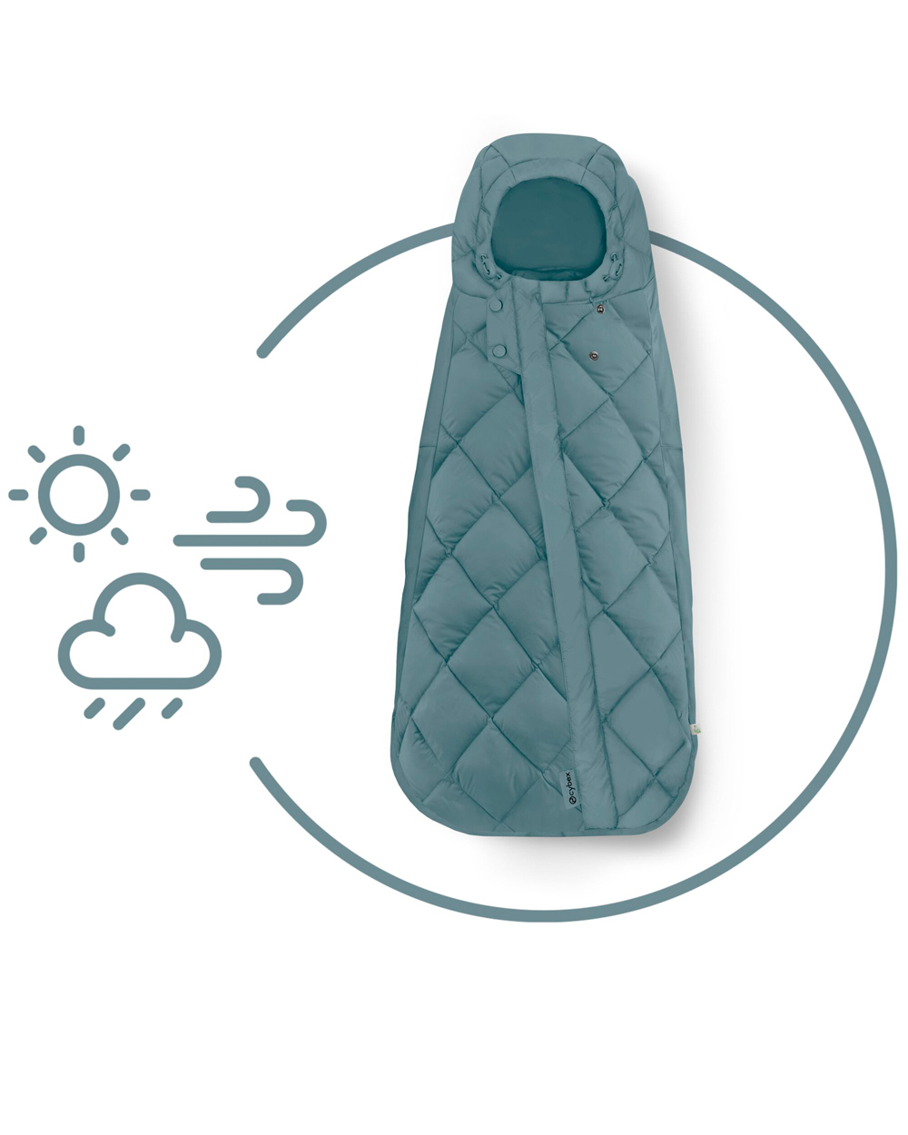 Chancelière Snogga Mini 2 Coloris Stone Grey Cybex