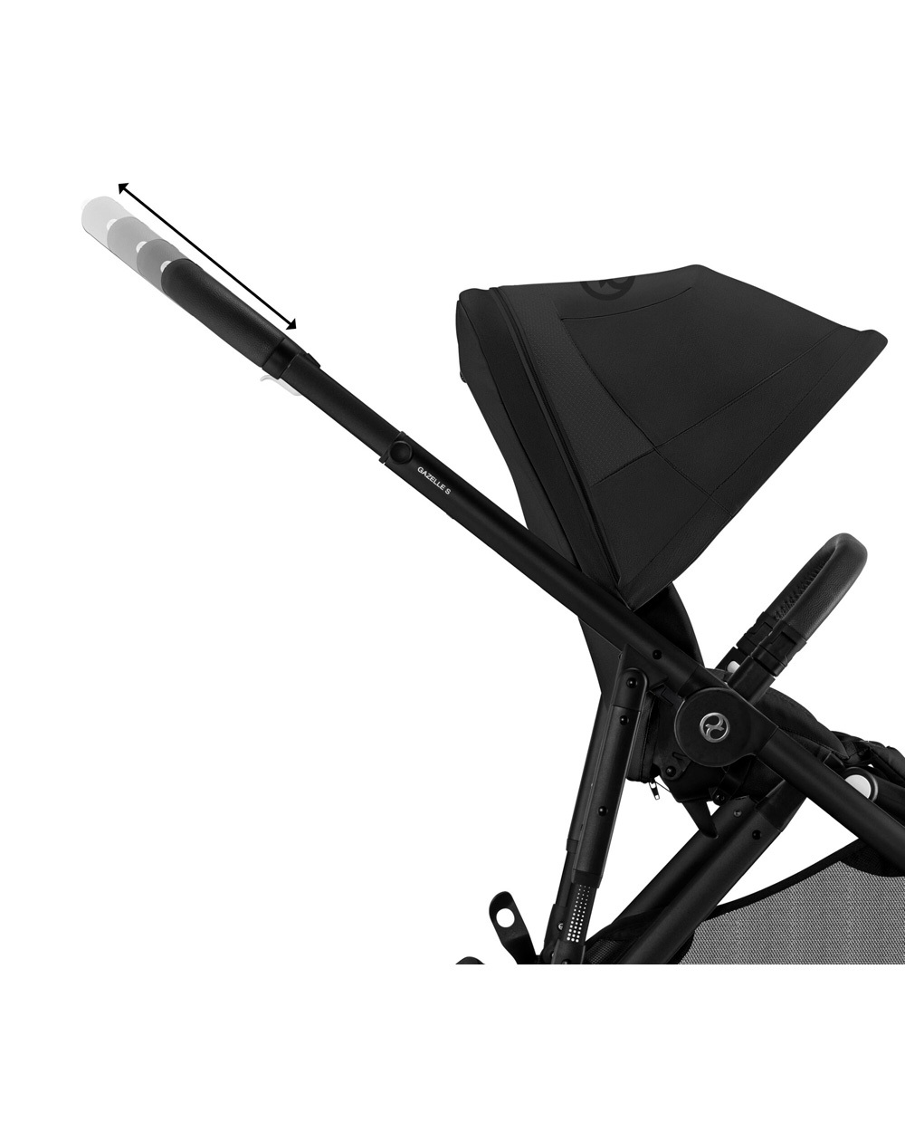 Poussette Gazelle S Coloris Moon Black Cybex
