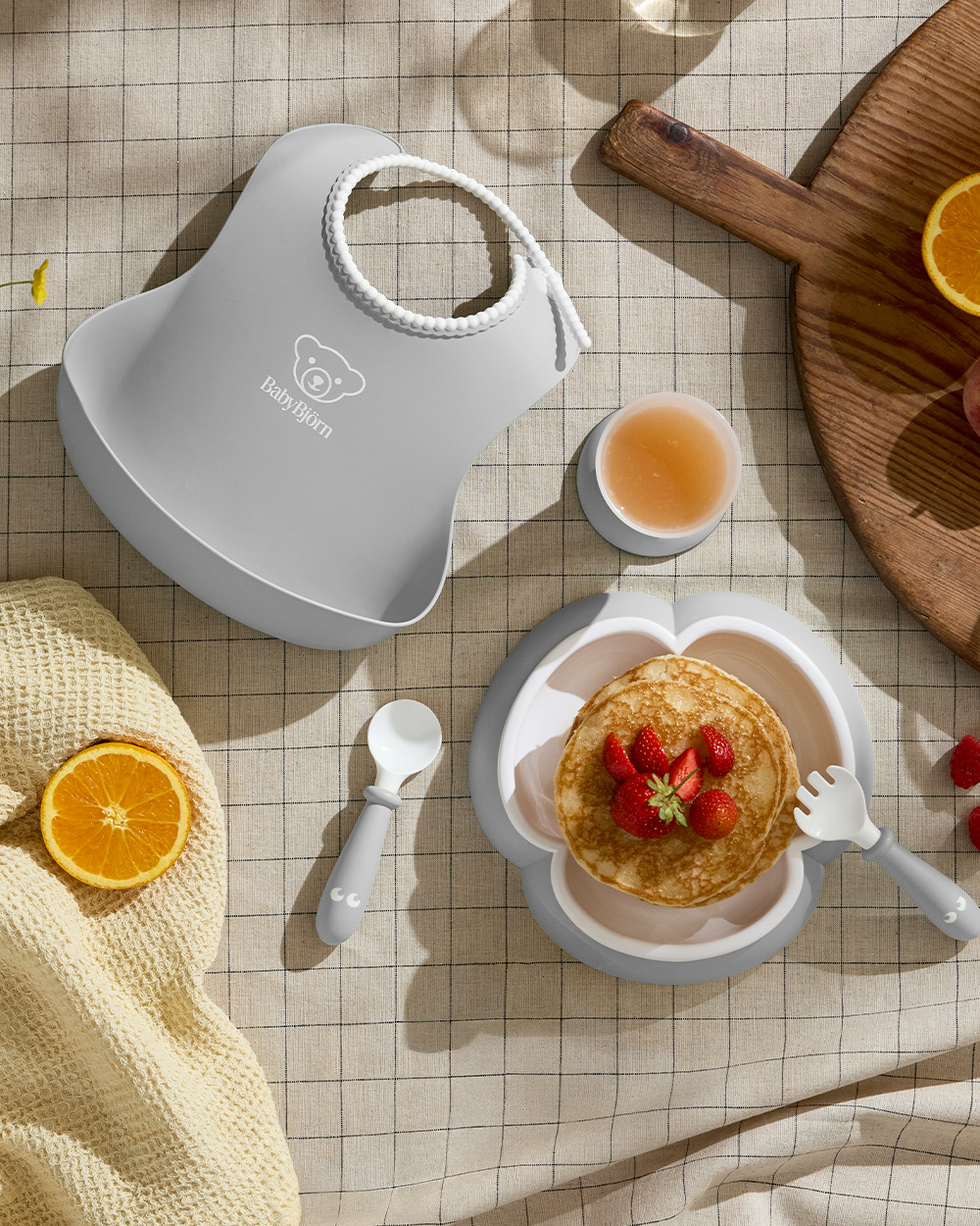 Coffret repas 5 pièces Coloris gris Babybjörn