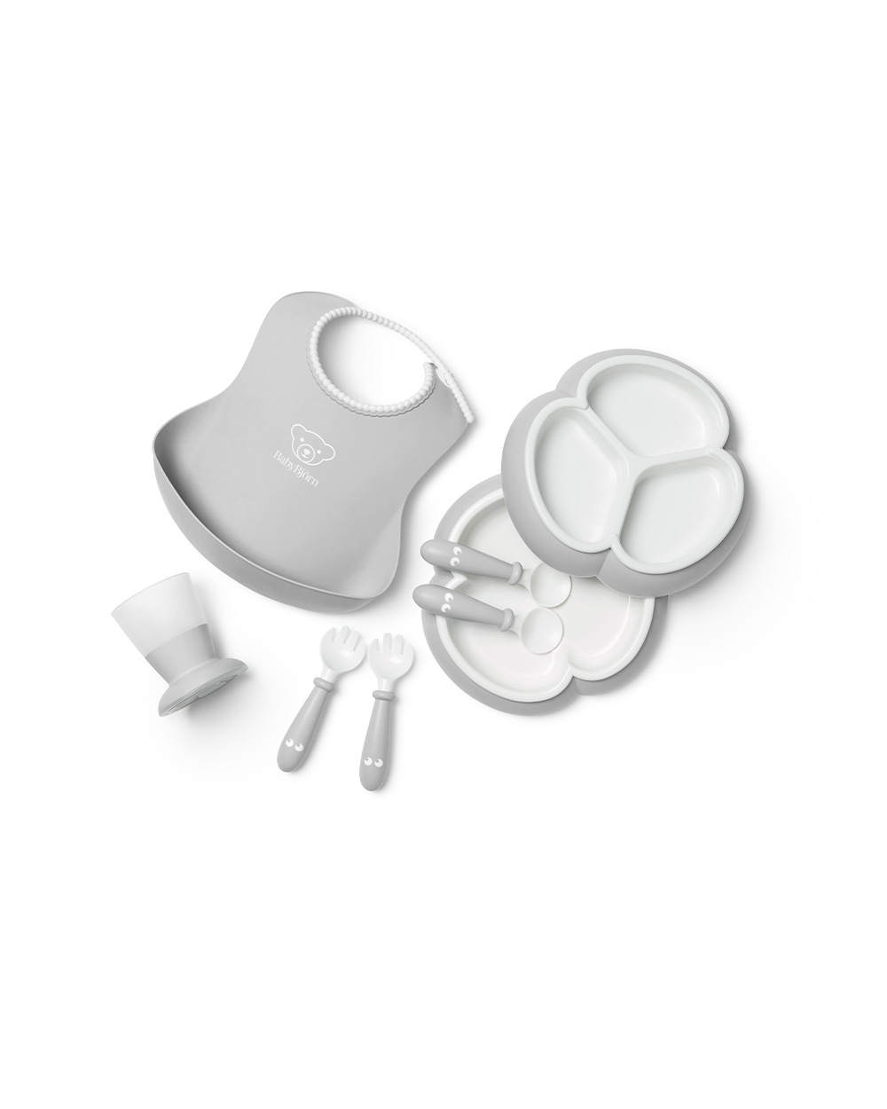 Coffret repas 8 pièces Coloris gris Babybjörn