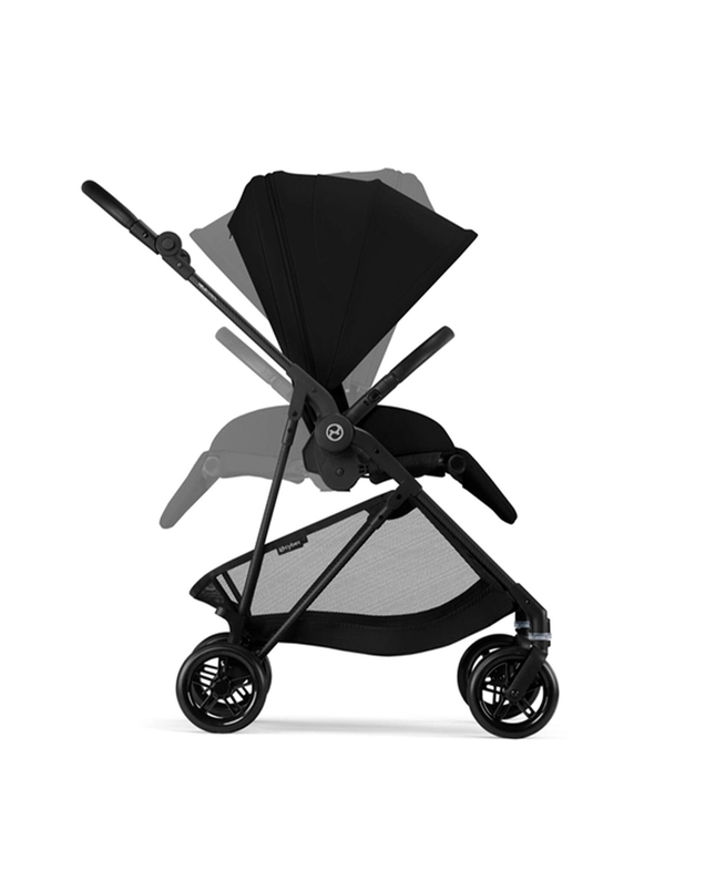 Poussette Melio Carbon Coloris Magic Black Cybex