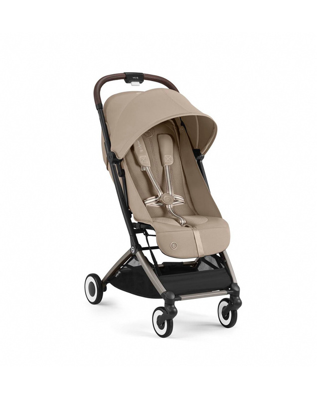 Poussette Orfeo Châssis taupe coloris Almond Beige Cybex
