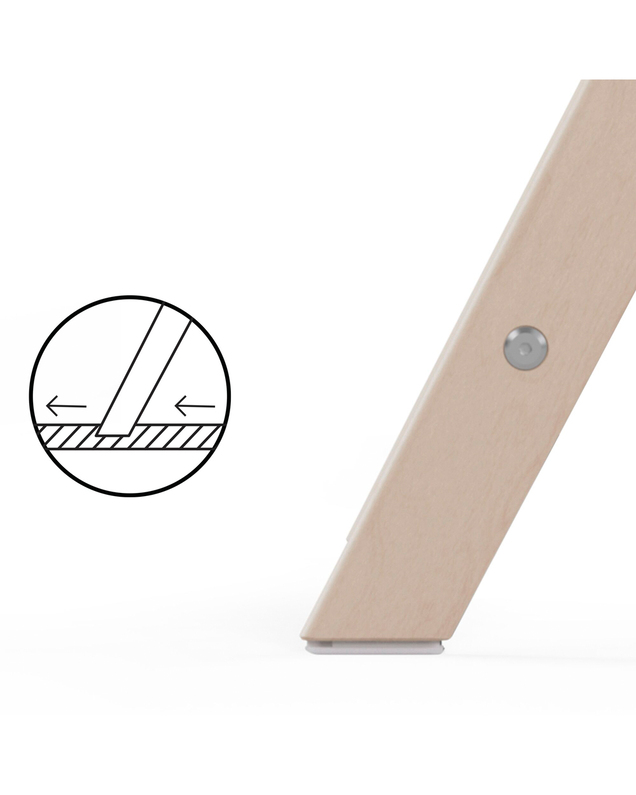 Chaise haute Click & Fold Coloris light natural Cybex