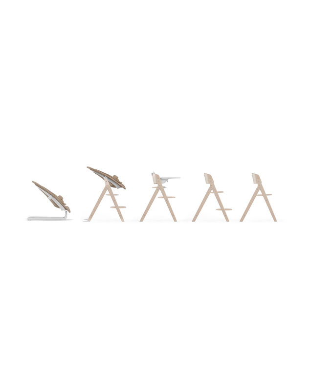 Chaise haute Click & Fold Coloris light natural Cybex