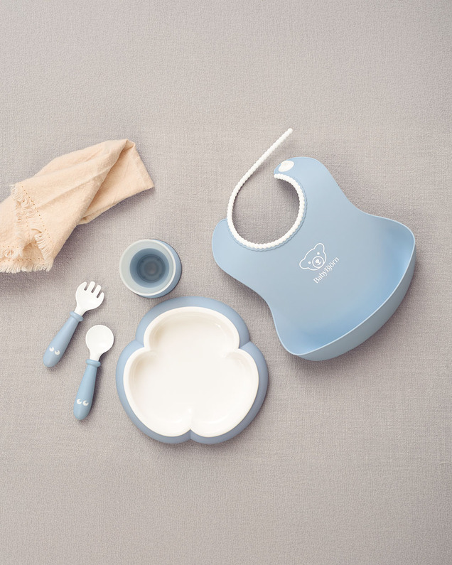 Coffret repas 5 pièces Coloris bleu pastel  Babybjörn